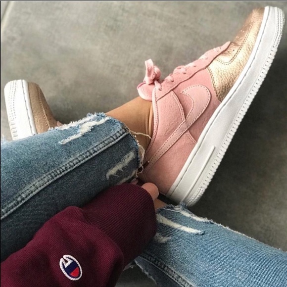 Nike Shoes - NWT Nike Air Force 1 Rare Pink/Gold